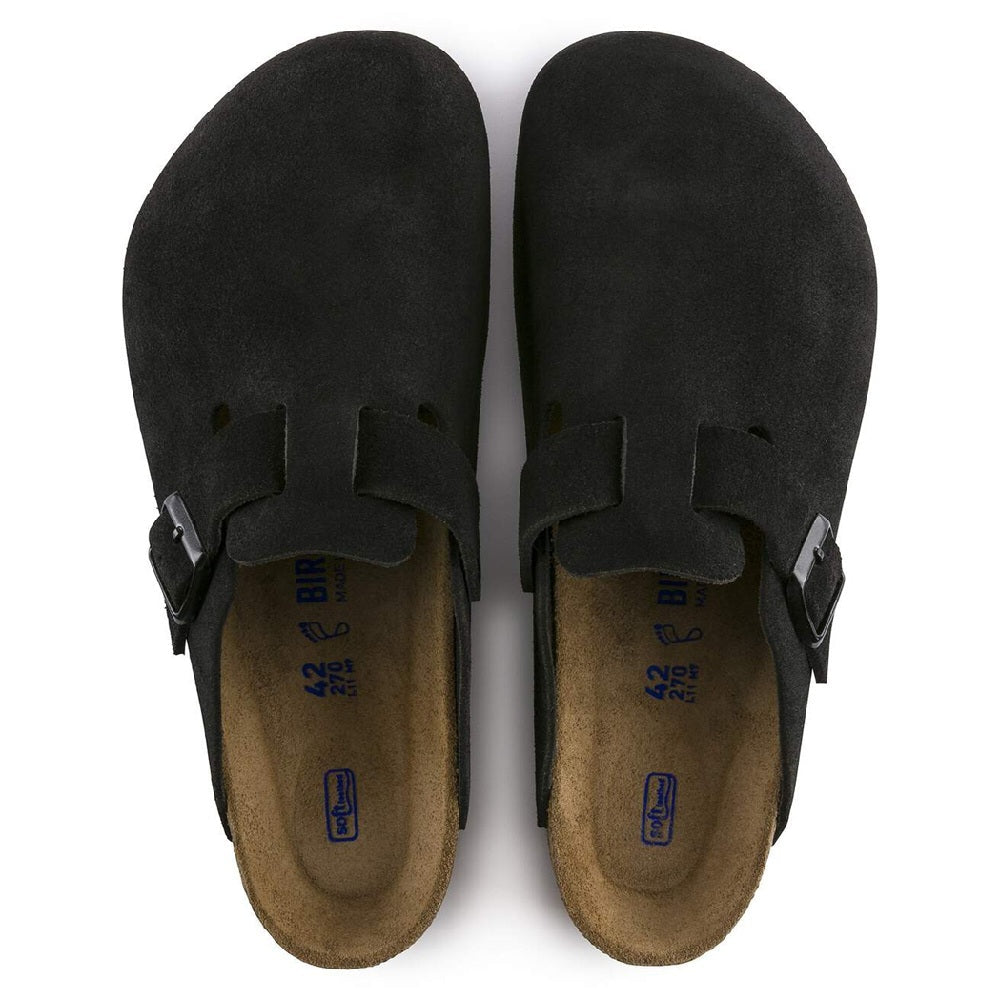 Unisex Birkenstock Boston Soft Footbed Narrow Fit Black (0660473)