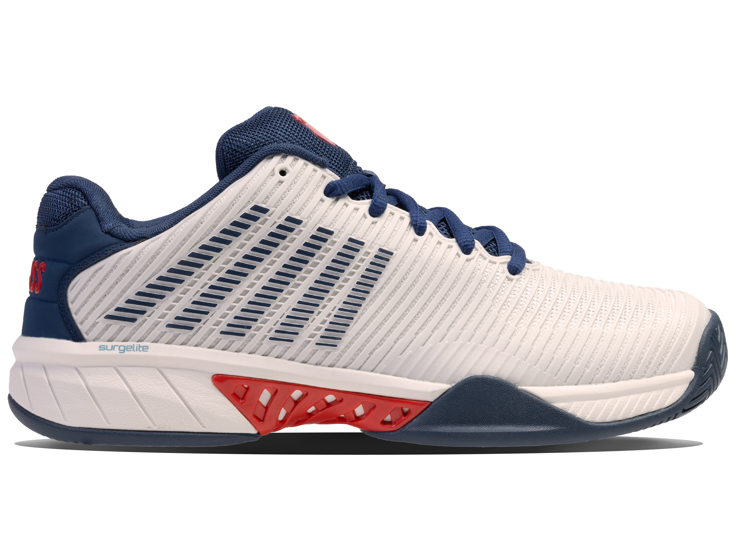 K-Swiss Men's Hypercourt Express 2 Tennis Shoes in Blanc De Blanc