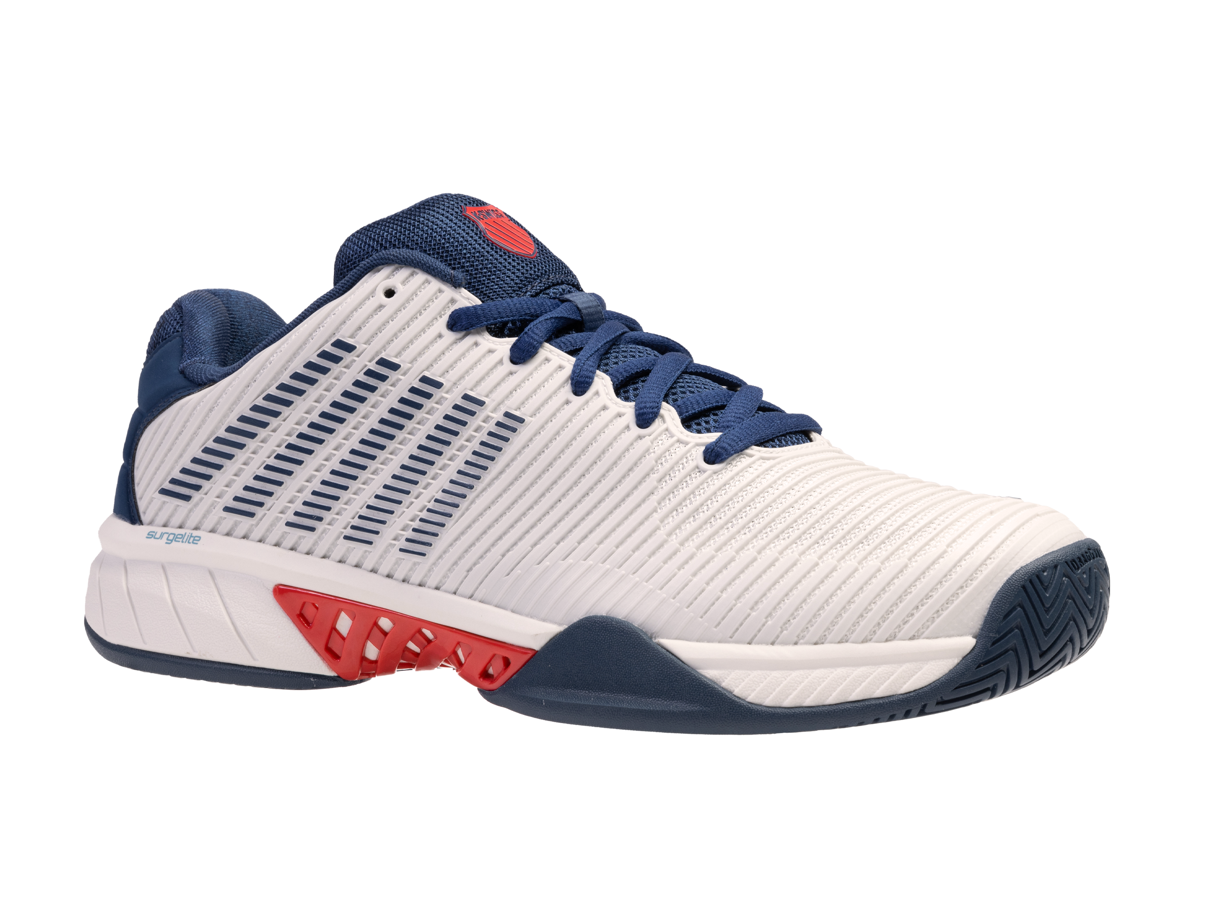 K-Swiss Men's Hypercourt Express 2 Tennis Shoes in Blanc De Blanc