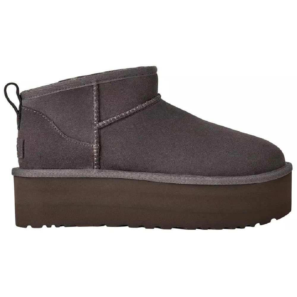 Women's UGG Classic Ultra Mini Platform Charcoal (1135092-CHRC)