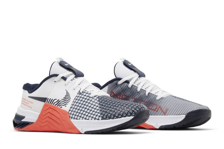 Nike Metcon 8 White Crimson Obsidian
