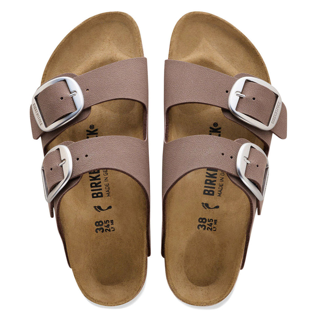 Birkenstock Womens Arizona Big Buckle Sandals Shoes - Mocha Birkibuc