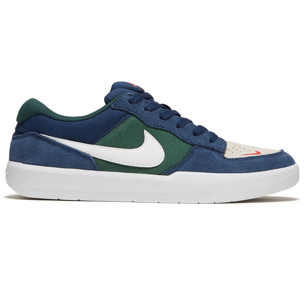 Nike SB Force 58 Shoes - Navy/Summit White/Noble Green/White