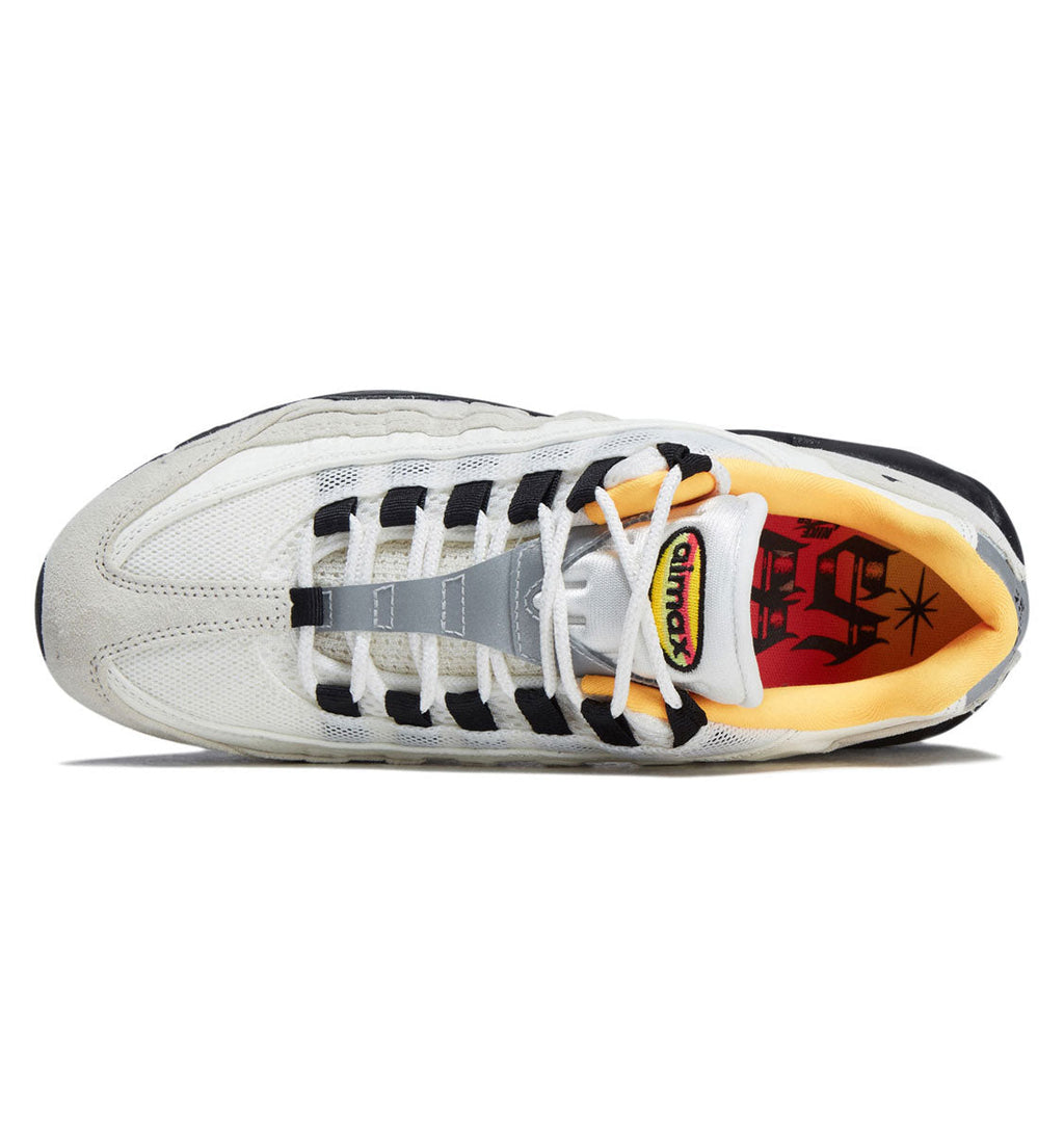Nike SB Air Max 95 Shoes - Sail/Black/Laser Orange