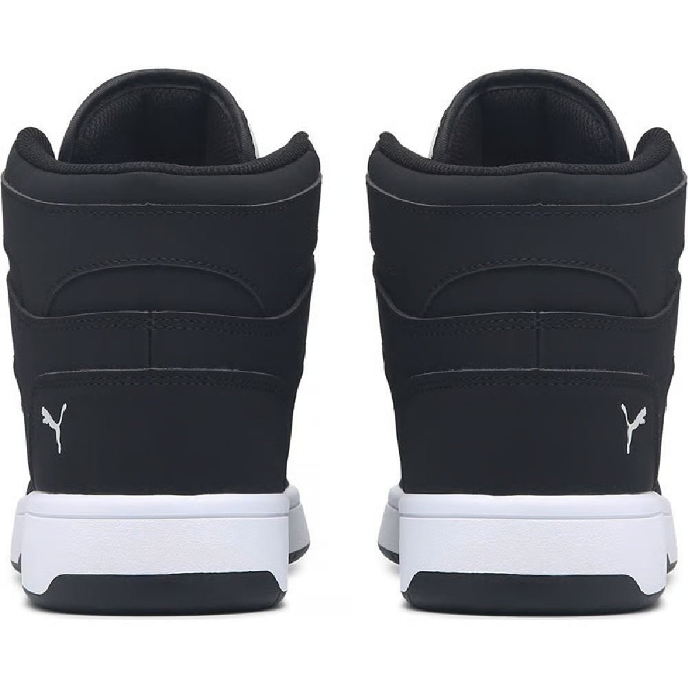 Men's Puma Rebound Layup Nubuck Cool Light Grey-Black-White (381277 07)