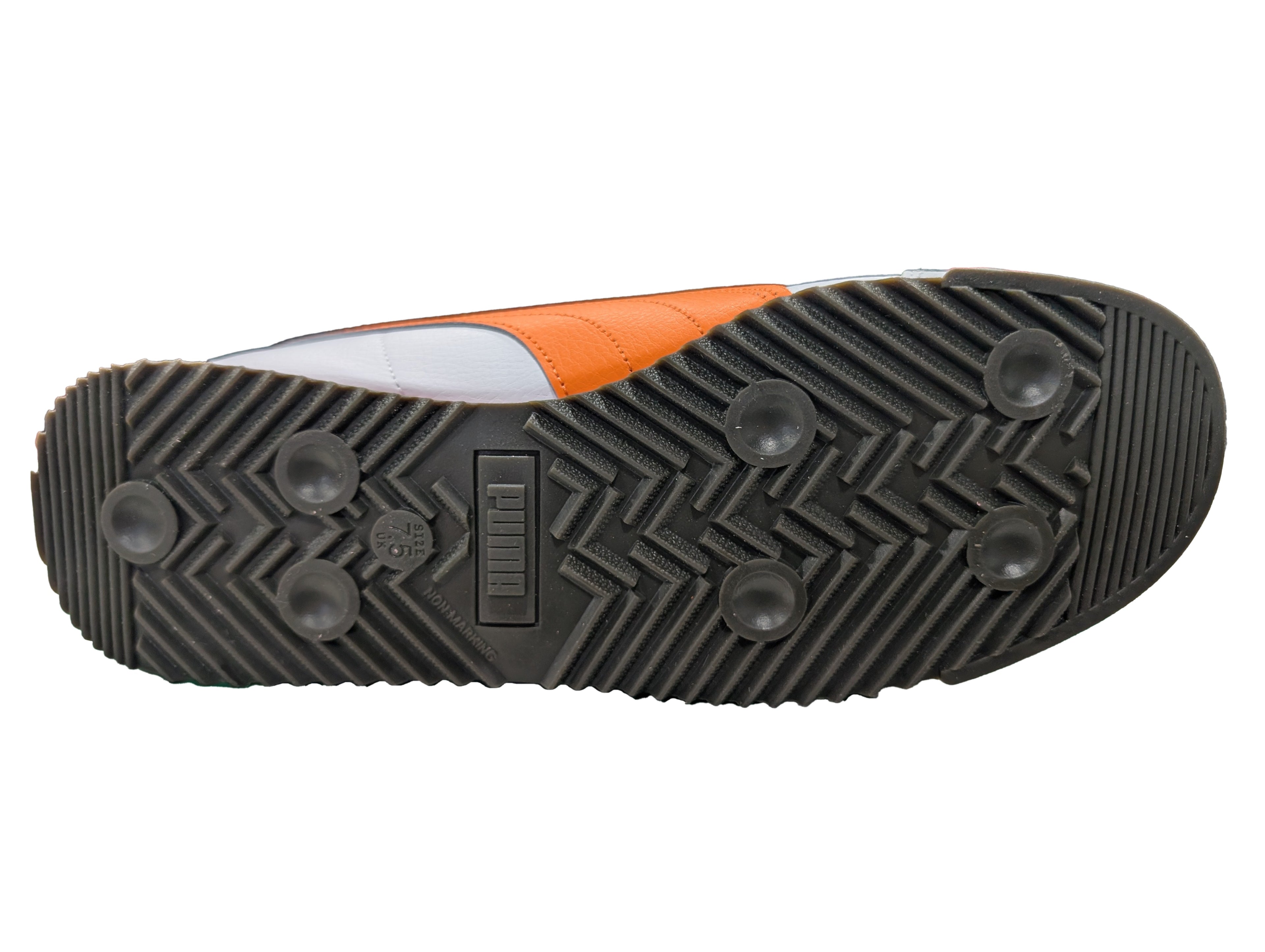 Men's Puma Roma Standard Puma White-Orange Glo (396868 18)