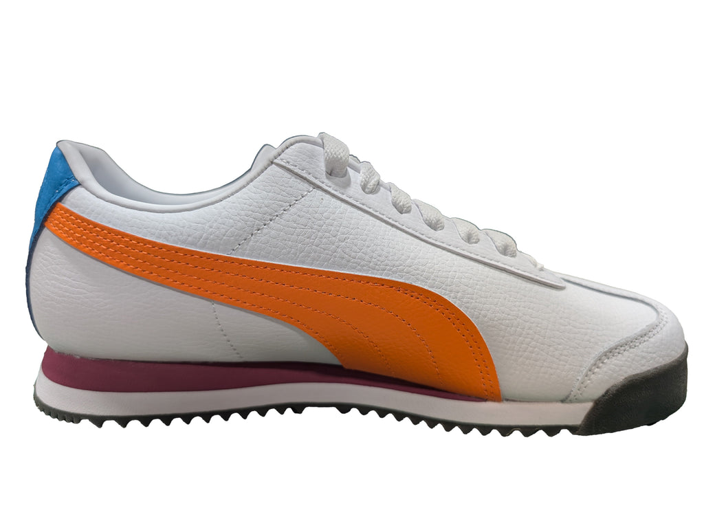 Men's Puma Roma Standard Puma White-Orange Glo (396868 18)