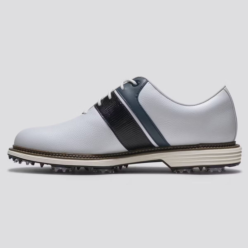 Premiere Series Packard Cleated Laced Golf Shoes White/Navy