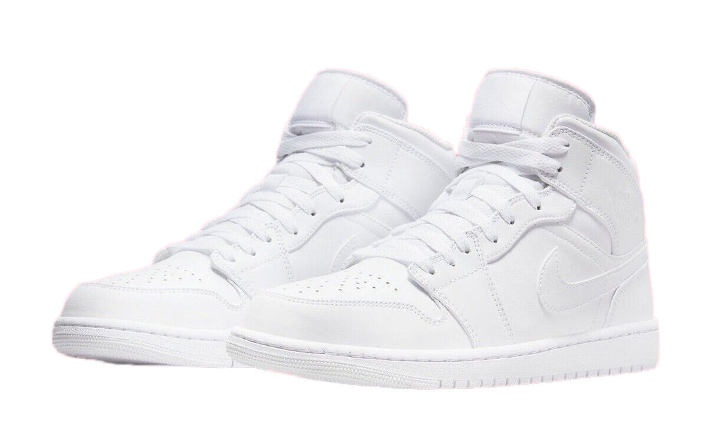 Men's Jordan 1 Mid White/White-White (554724 136)