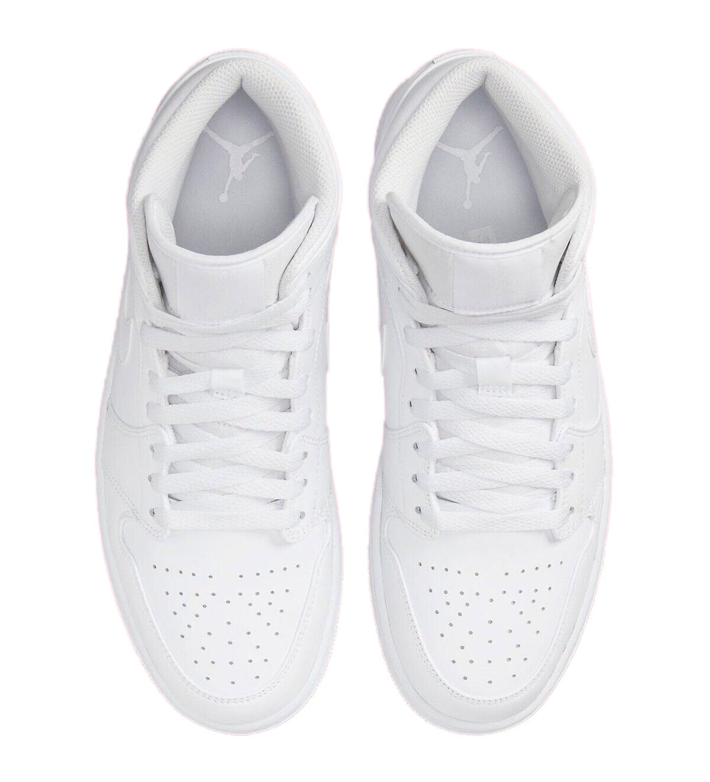 Men's Jordan 1 Mid White/White-White (554724 136)