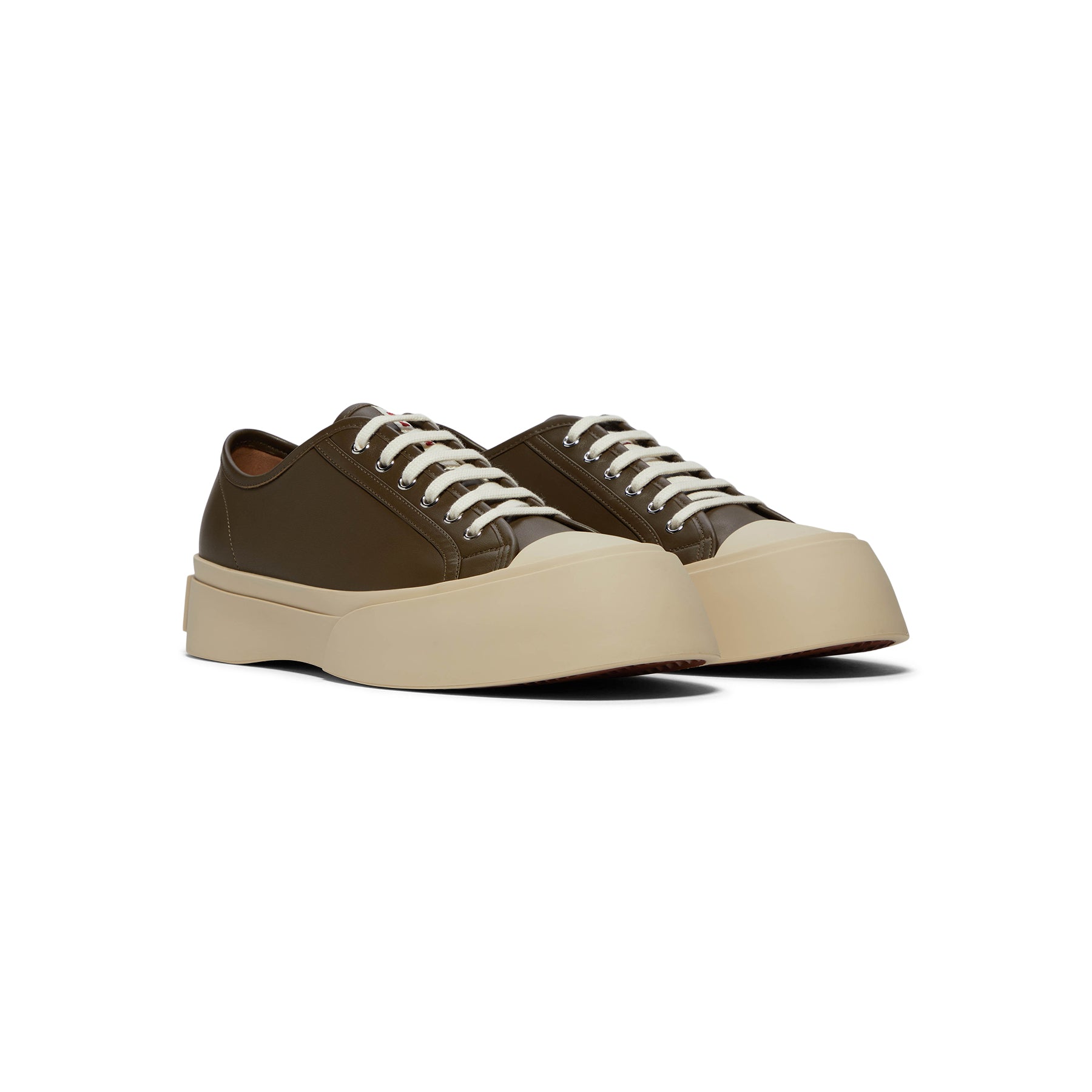 Marni Nappa Leather Pablo Sneaker (Deep Sage)