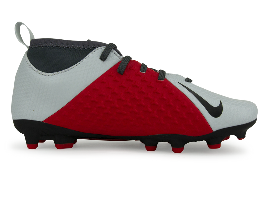 Nike Kids Phantomvsn Club Df Fg/Mg Pure Platinum/Black/Light Crimson/Dark Grey