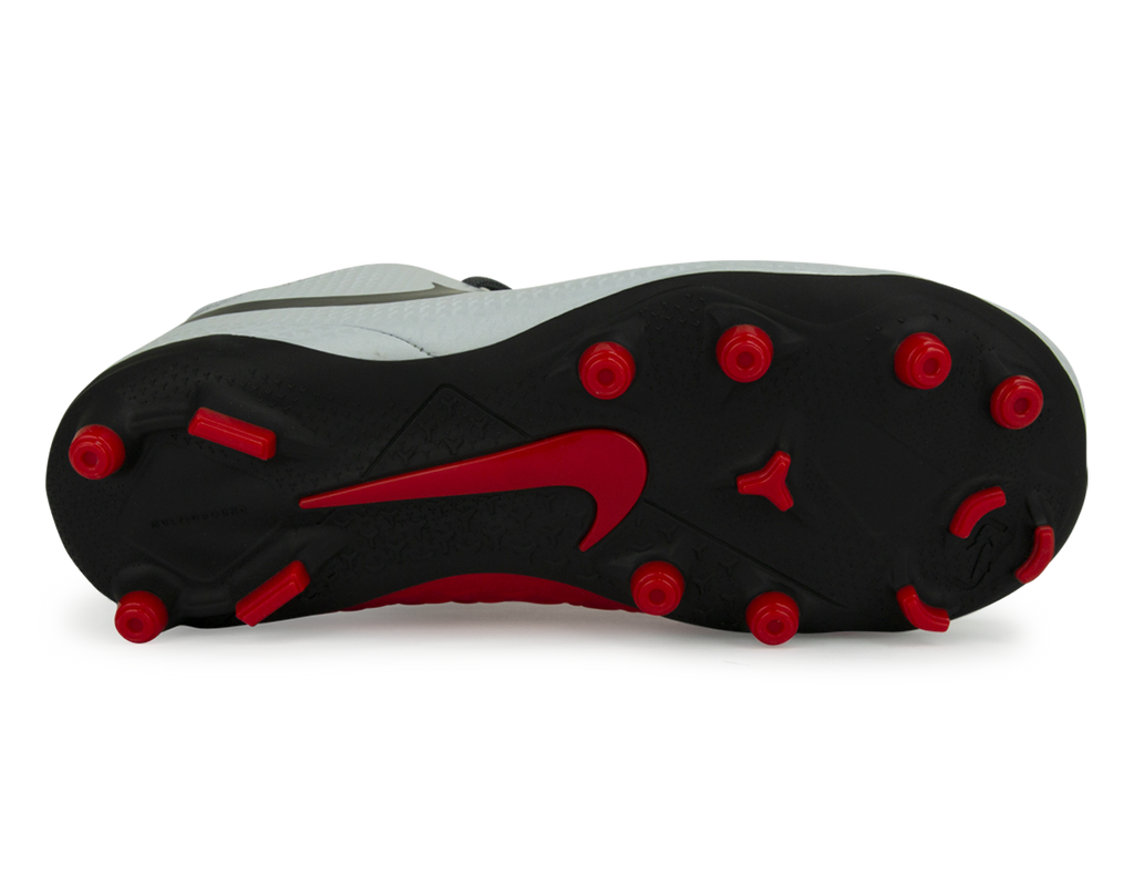 Nike Kids Phantomvsn Club Df Fg/Mg Pure Platinum/Black/Light Crimson/Dark Grey