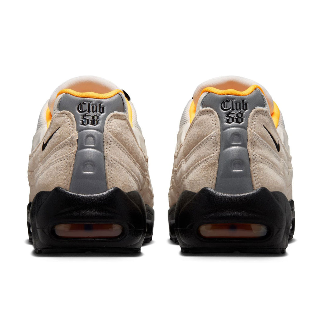 Nike SB Air Max 95 Shoes - Sail/Black/Laser Orange