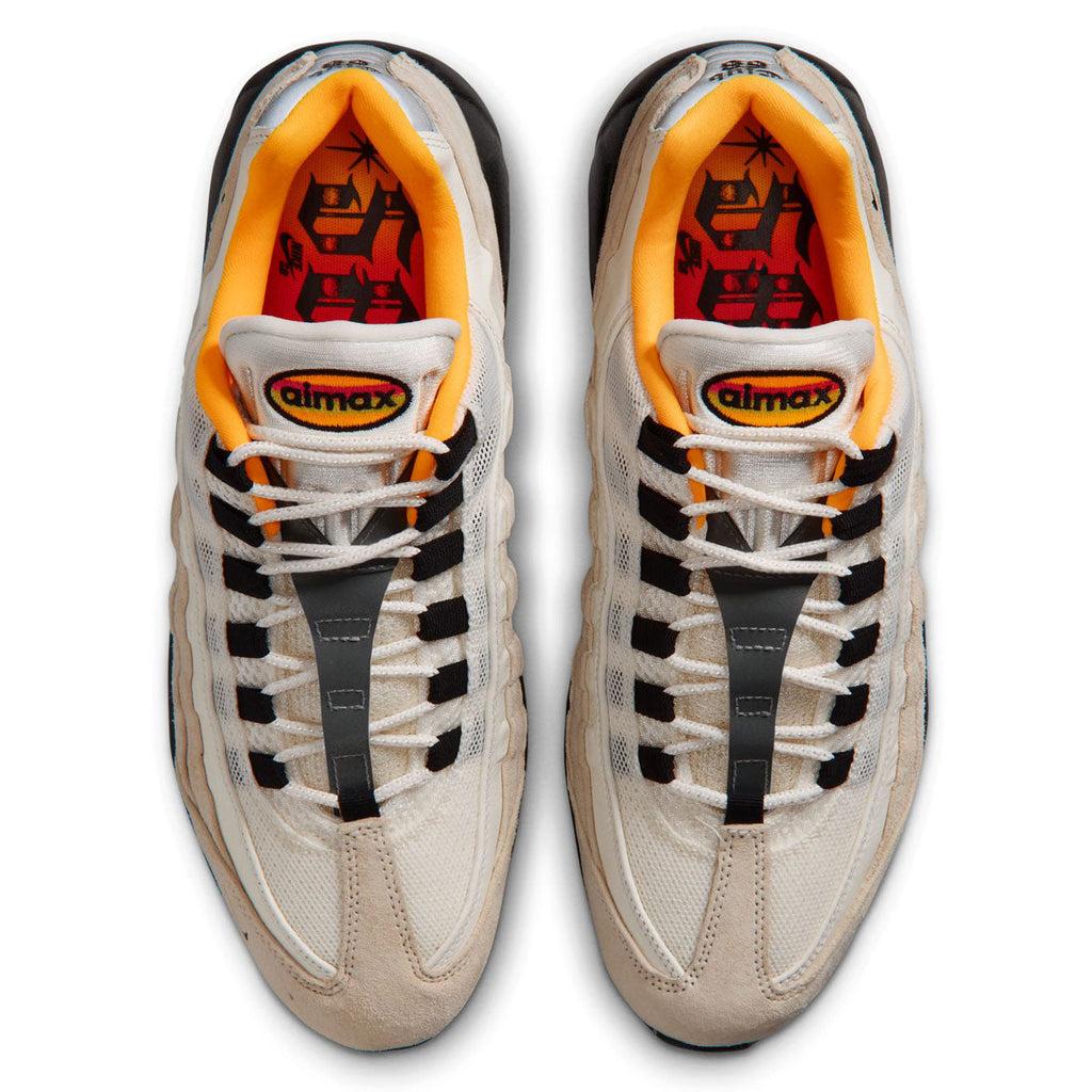 Nike SB Air Max 95 Shoes - Sail/Black/Laser Orange