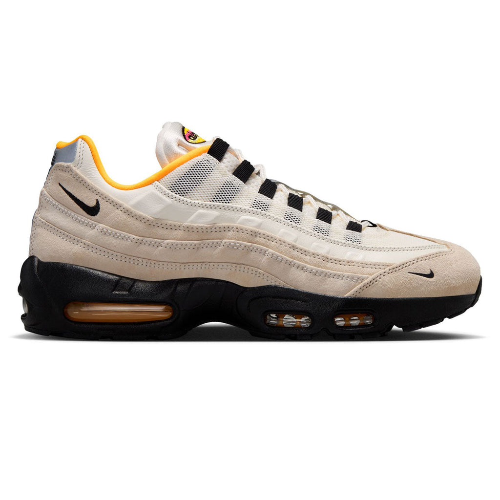 Nike SB Air Max 95 Shoes - Sail/Black/Laser Orange