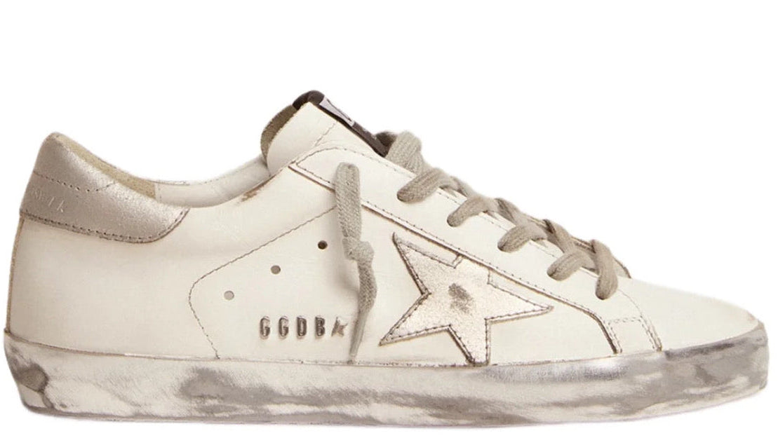 Golden Goose Super-Star White Silver Sparkle (Women’S)