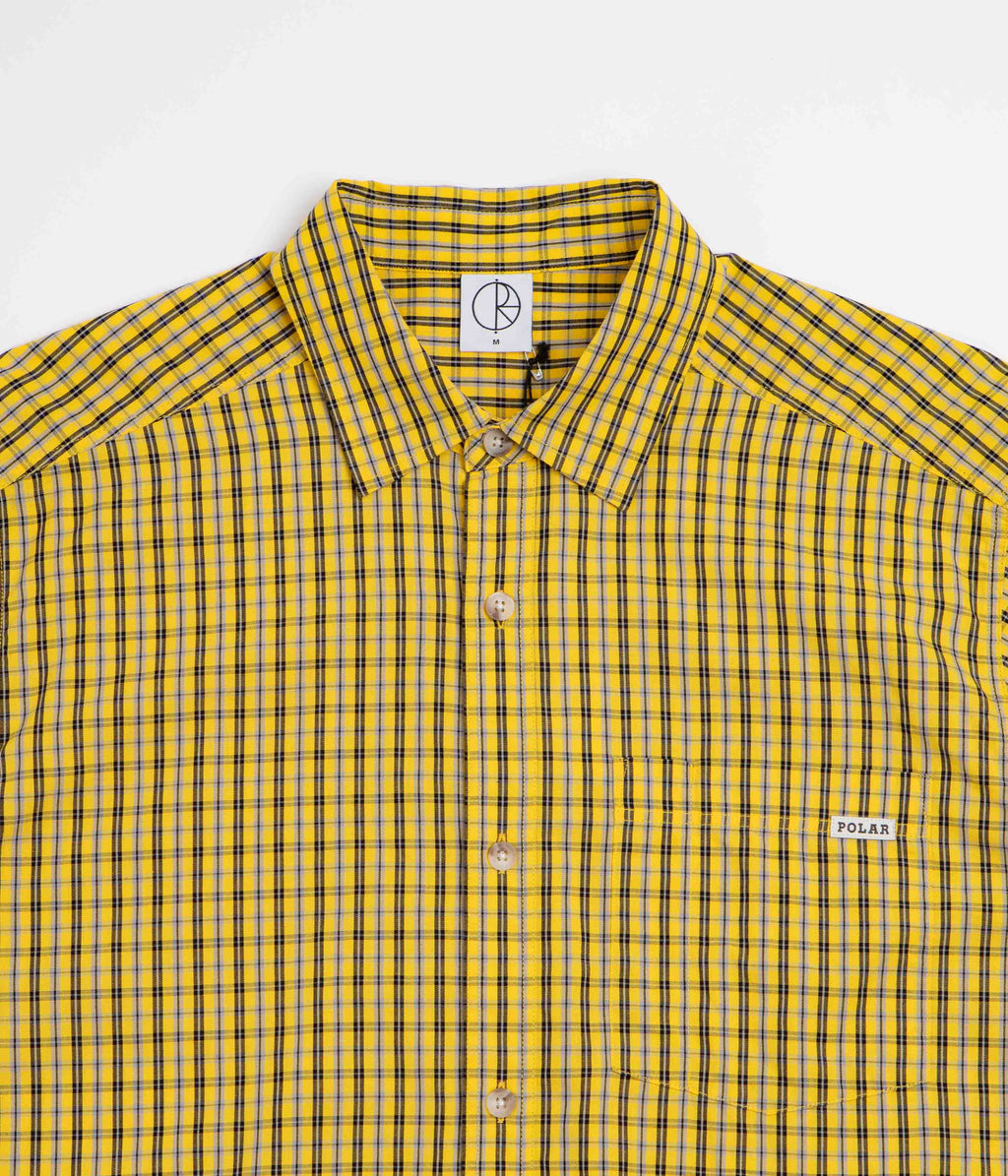 Polar Mitchell Short Sleeve Shirt - Lemon / Black