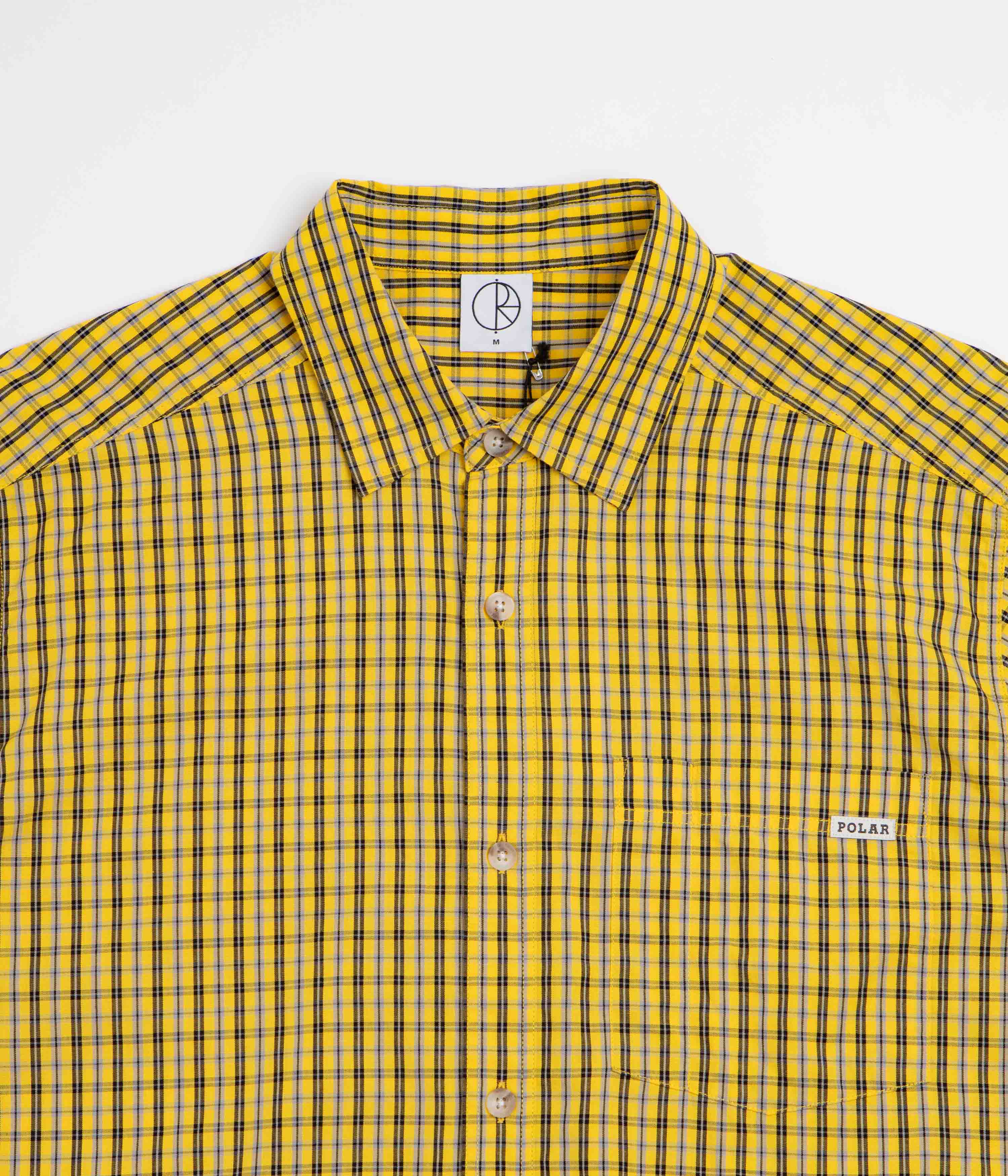 Polar Mitchell Short Sleeve Shirt - Lemon / Black