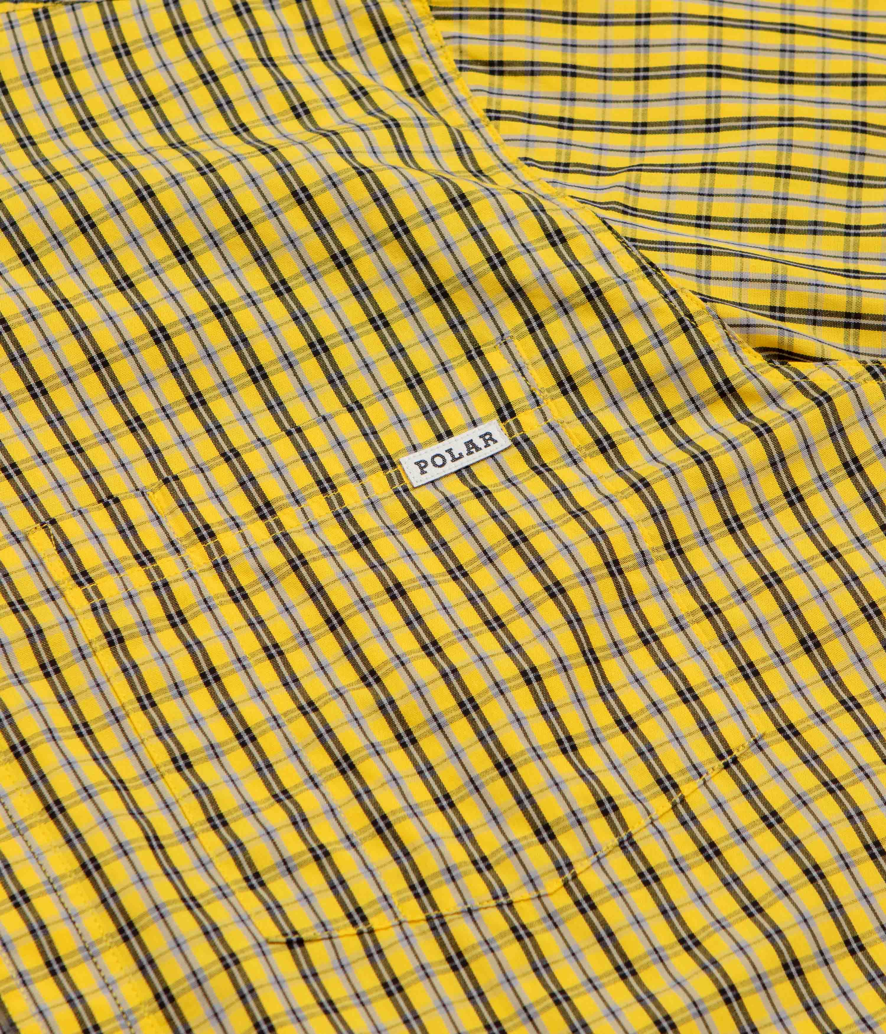 Polar Mitchell Short Sleeve Shirt - Lemon / Black