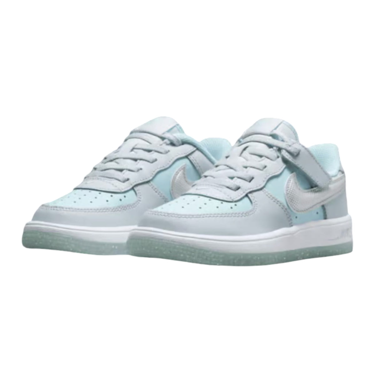 Nike Force 1 Low Easyon Pure Platinum Glacier Blue (Ps)
