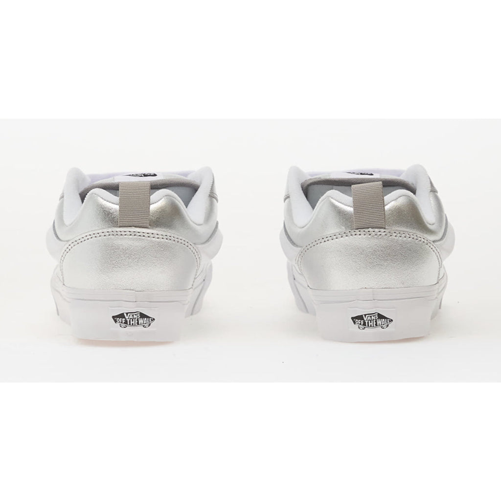 Vans Knu Skool Metallic Leather Silver