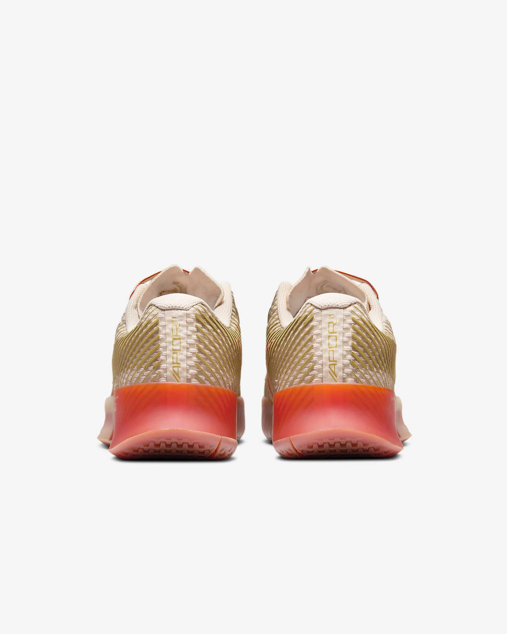 Nike Women's Air Zoom Vapor 11 Premium Tennis Shoes in Sanddrift/Metallic Gold-Rust Factor