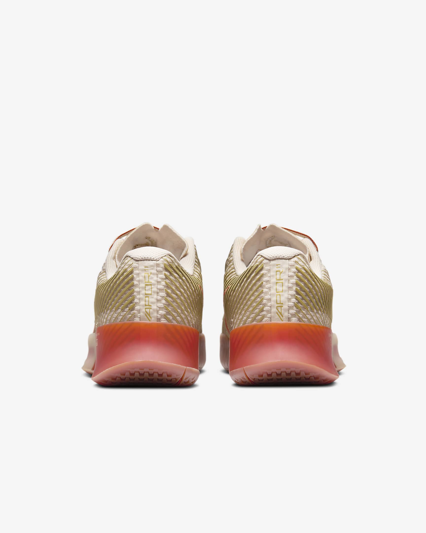 Nike Women's Air Zoom Vapor 11 Premium Tennis Shoes in Sanddrift/Metallic Gold-Rust Factor