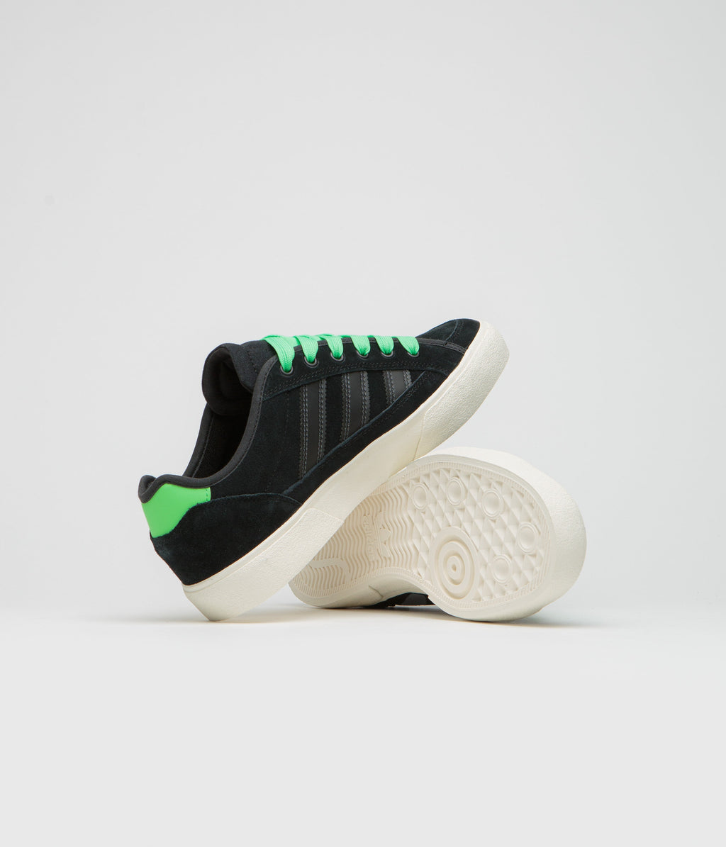 Adidas Court TNS Premiere Shoes - Core Black / Carbon / Lime Burst