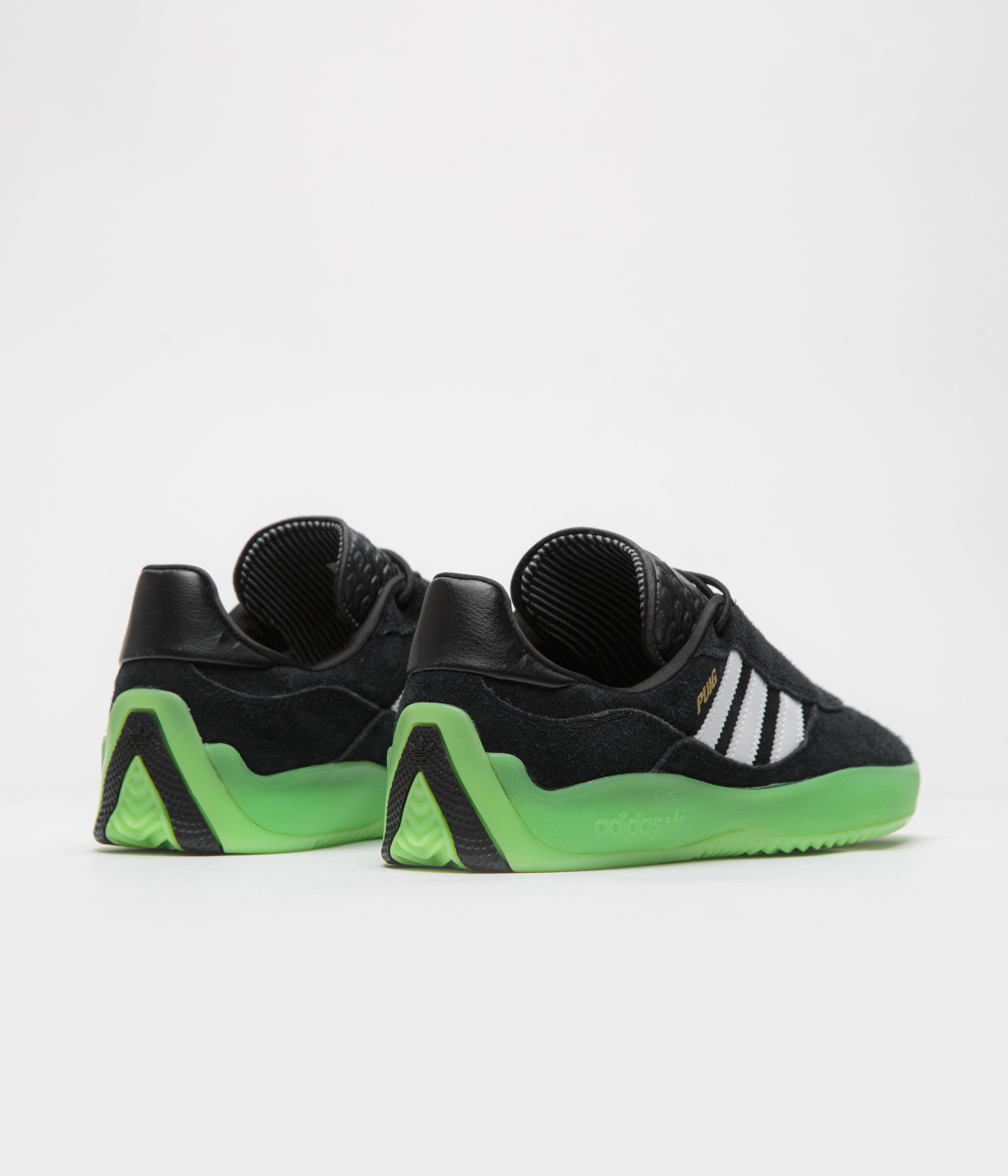 Adidas Puig Shoes - Core Black / FTWR White / Semi Solar Green