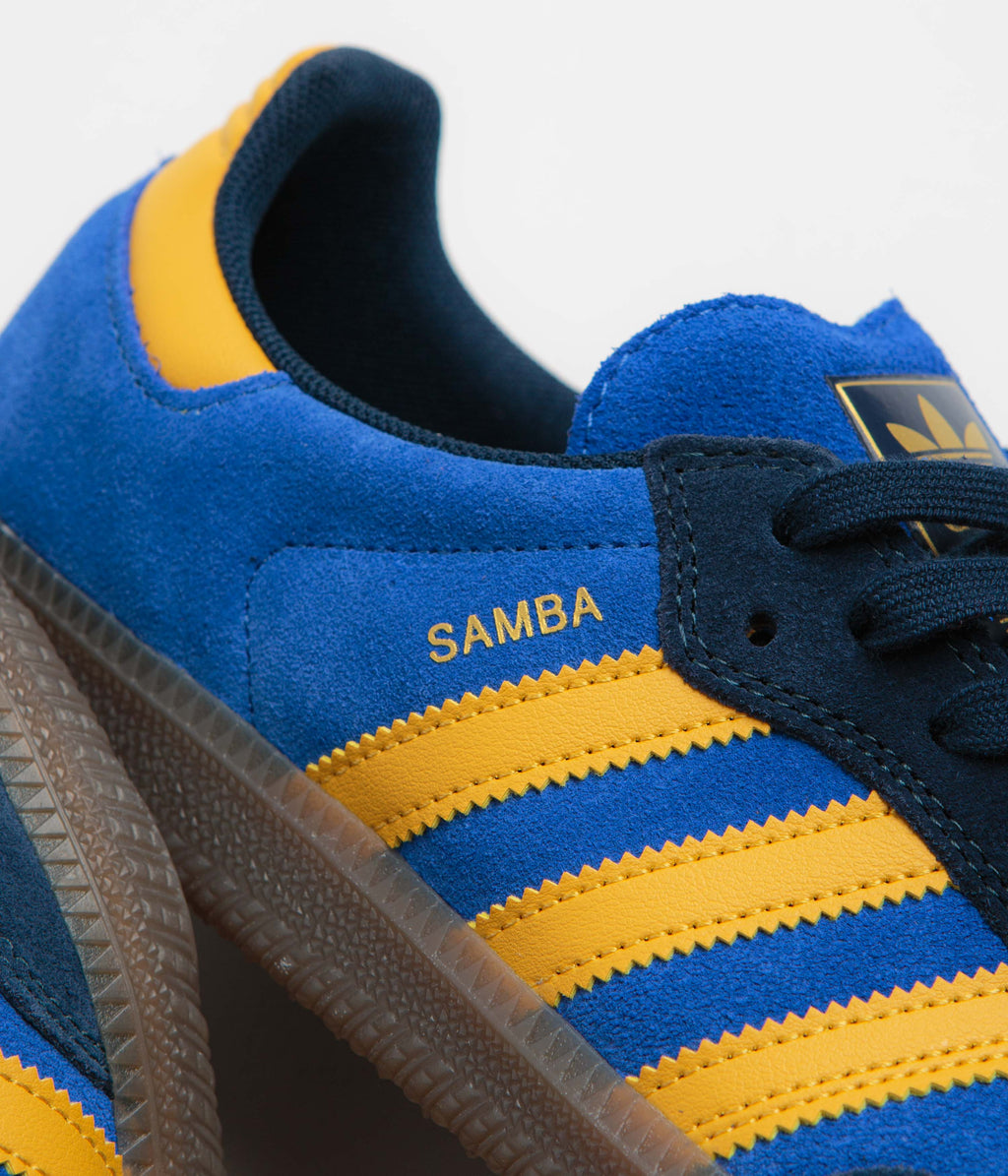 Adidas Samba ADV Shoes - Collegiate Navy / Preloved Yellow / Team Royal Blue