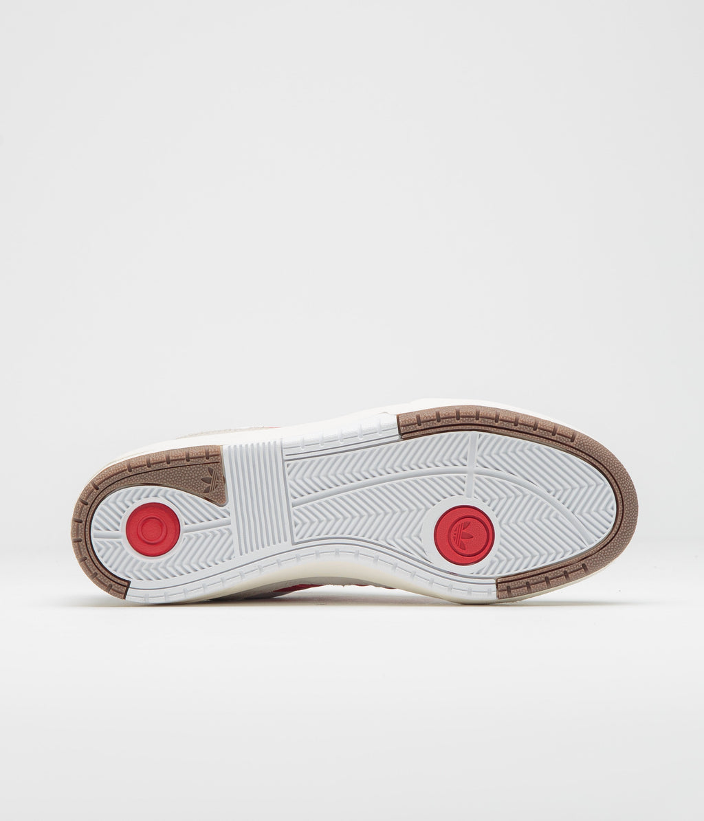Adidas Tyshawn II Shoes - FTWR White / Better Scarlet / Chalk White