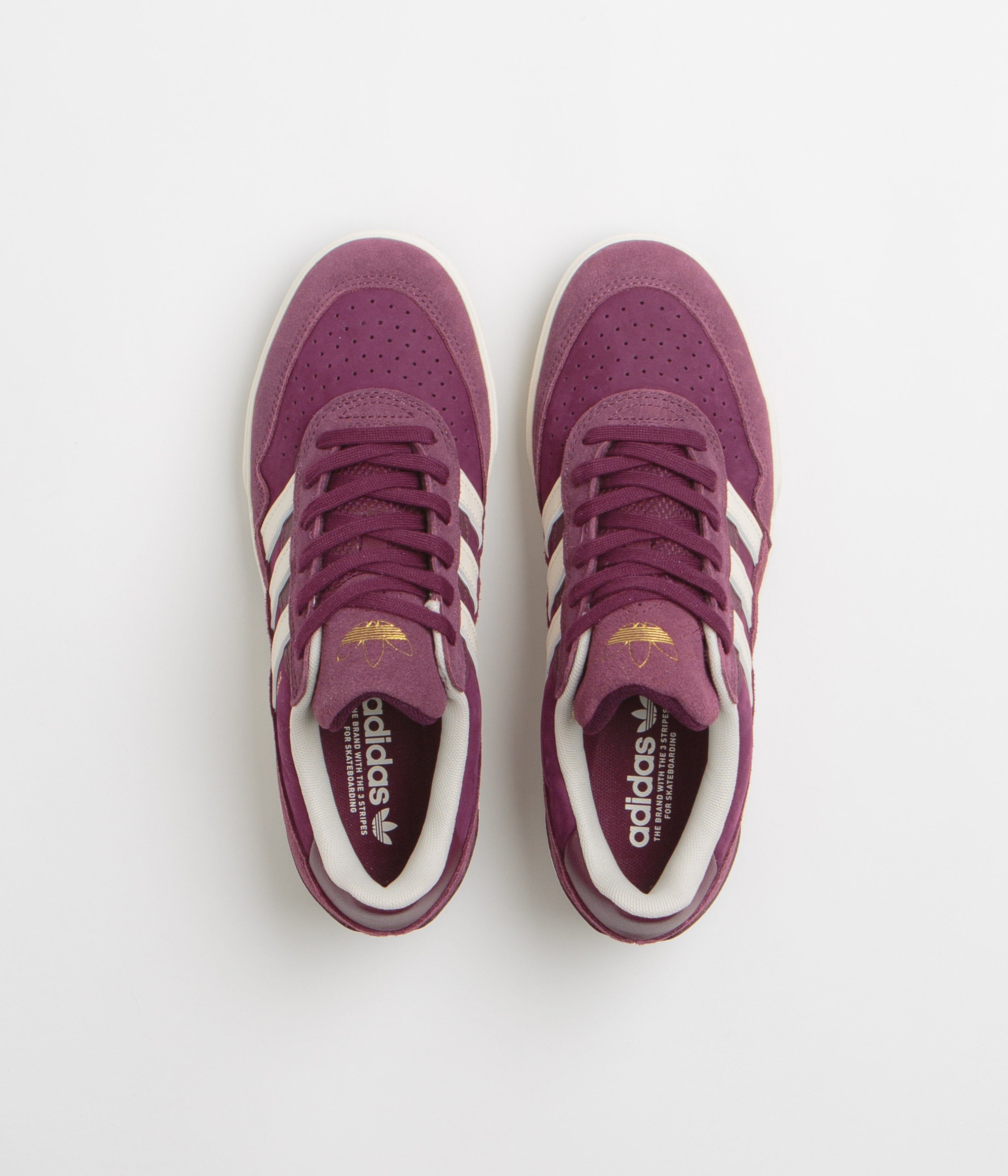 Adidas Tyshawn II Shoes - Maroon / Chalk White / Gold Metallic
