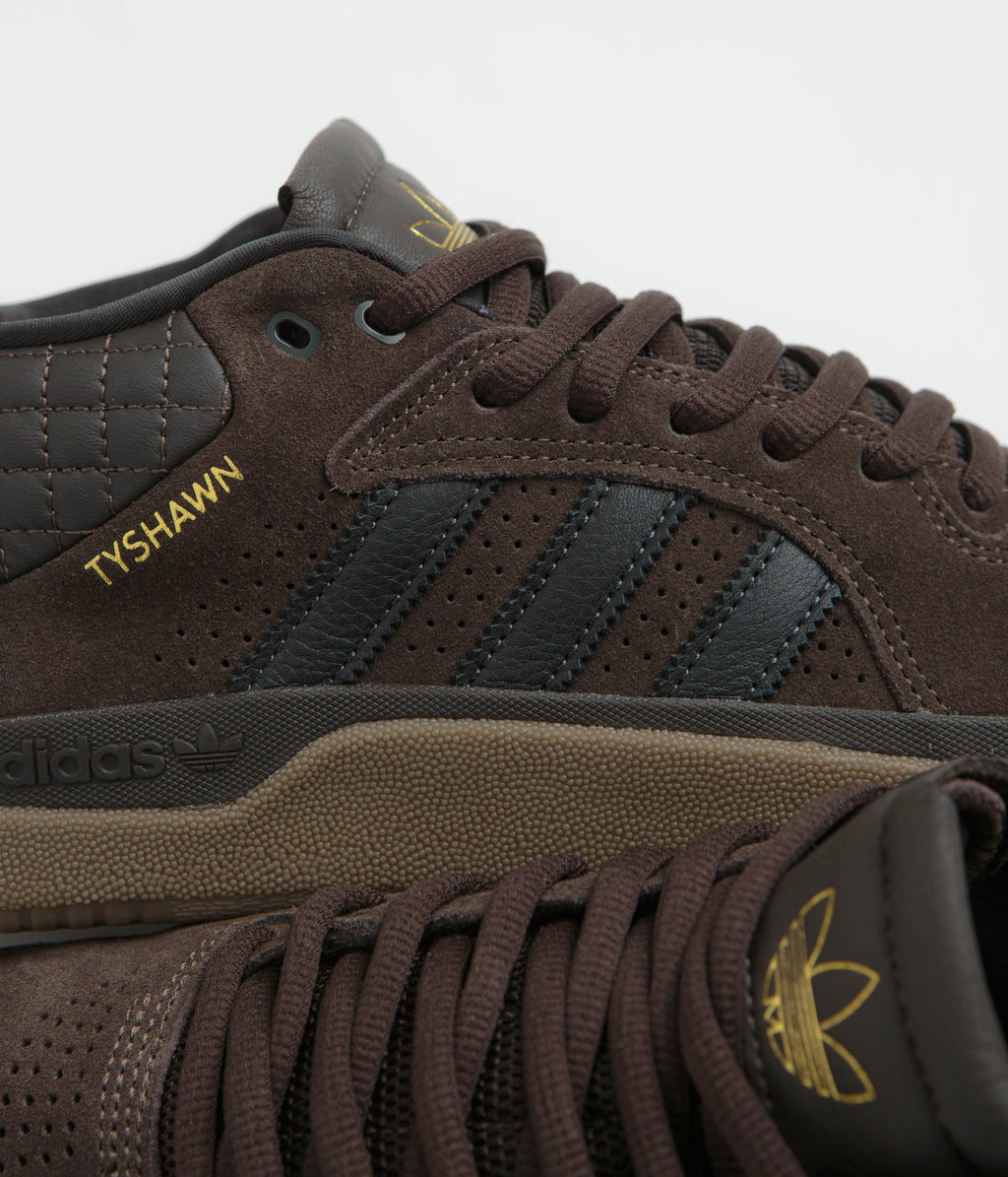 Adidas Tyshawn Shoes - Carbon / Aurora Coffee / Carbon