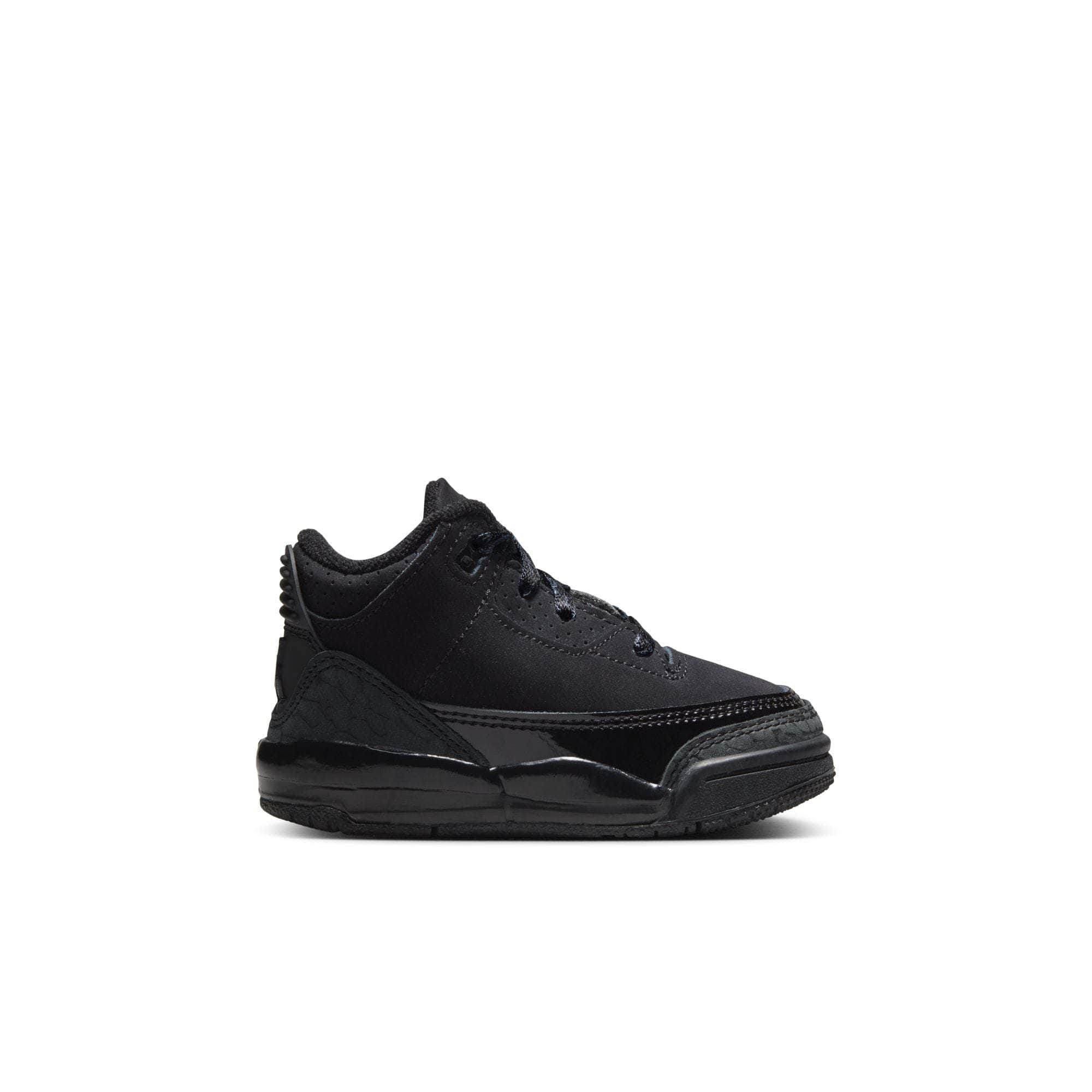 Air Jordan 3 Retro "Black cat" - Toddler