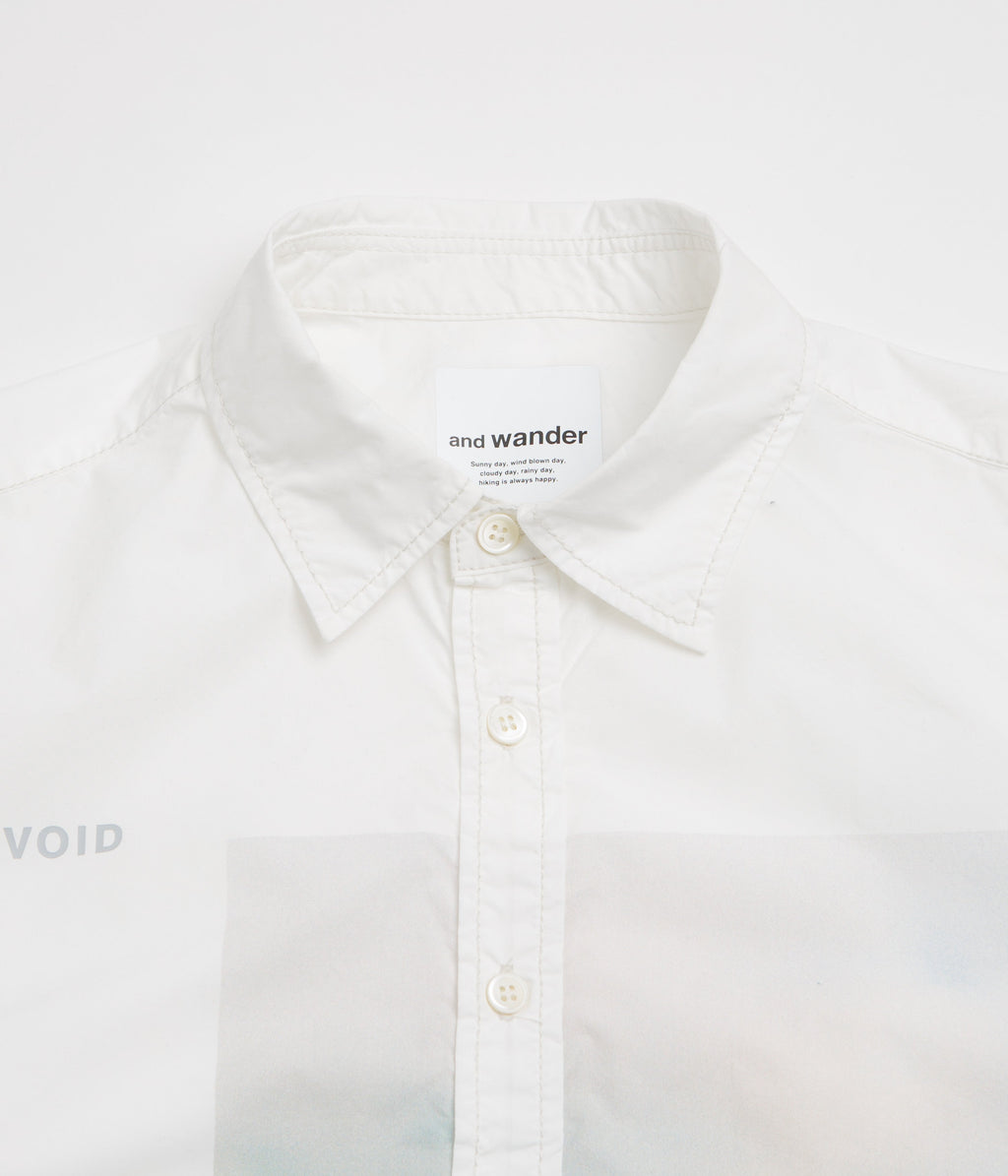 and wander x Naoki Ishikawa The Void Sea Shirt - White
