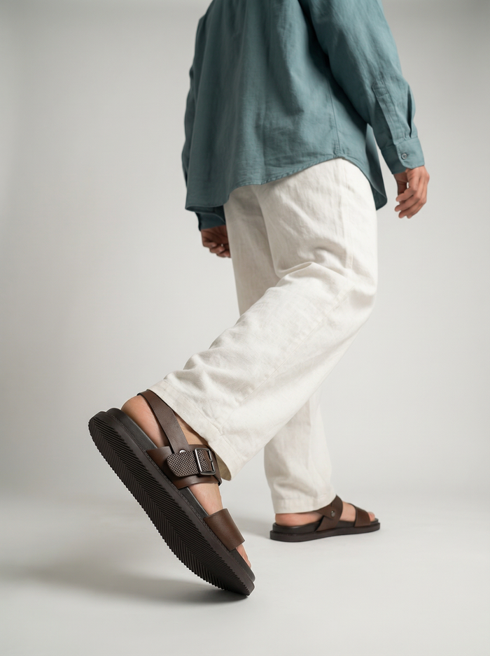 Brown A6 Sandals