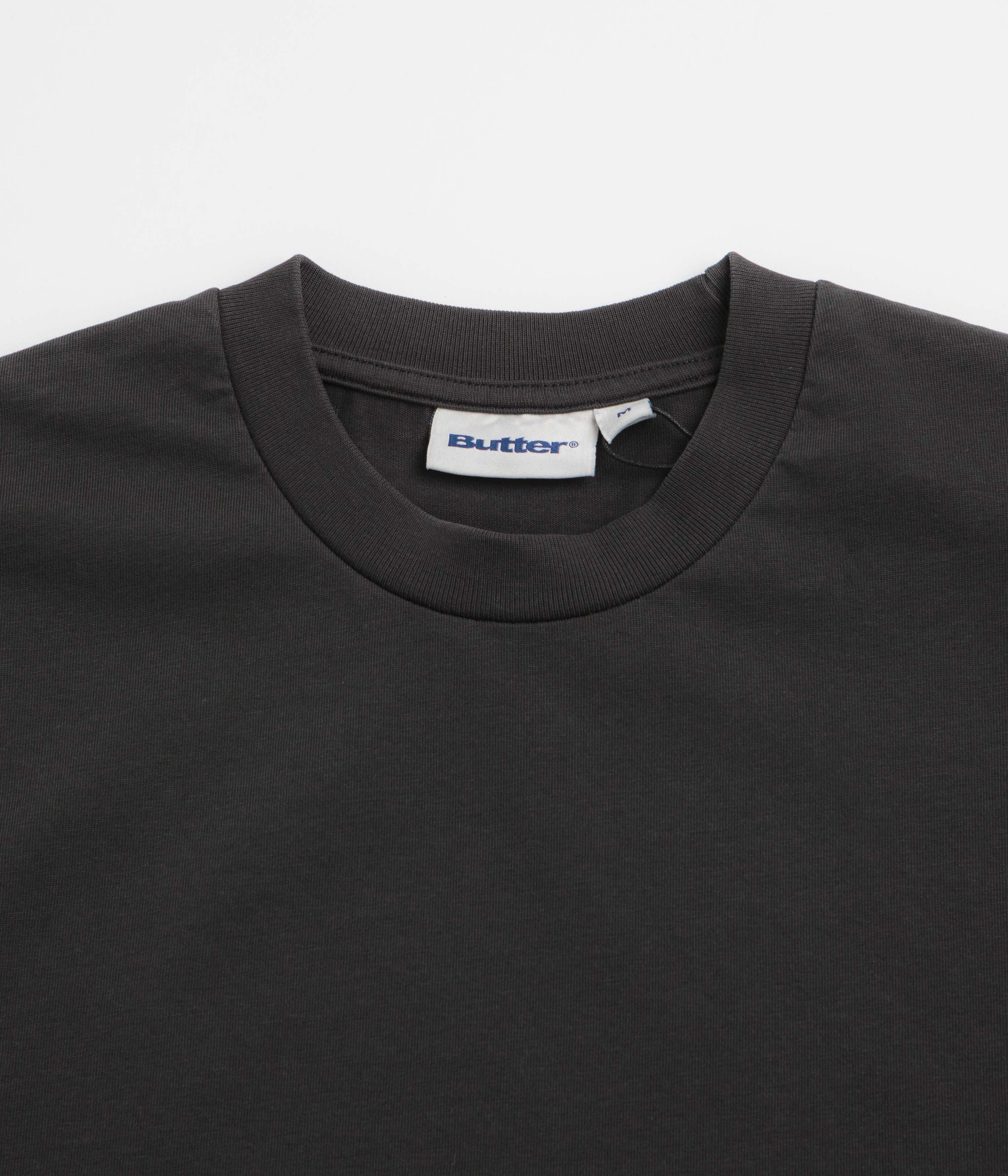 Butter Goods Basic T-Shirt - Washed Black / Black