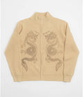 Butter Goods Dragon Zip-Thru Knit Sweatshirt - Sand