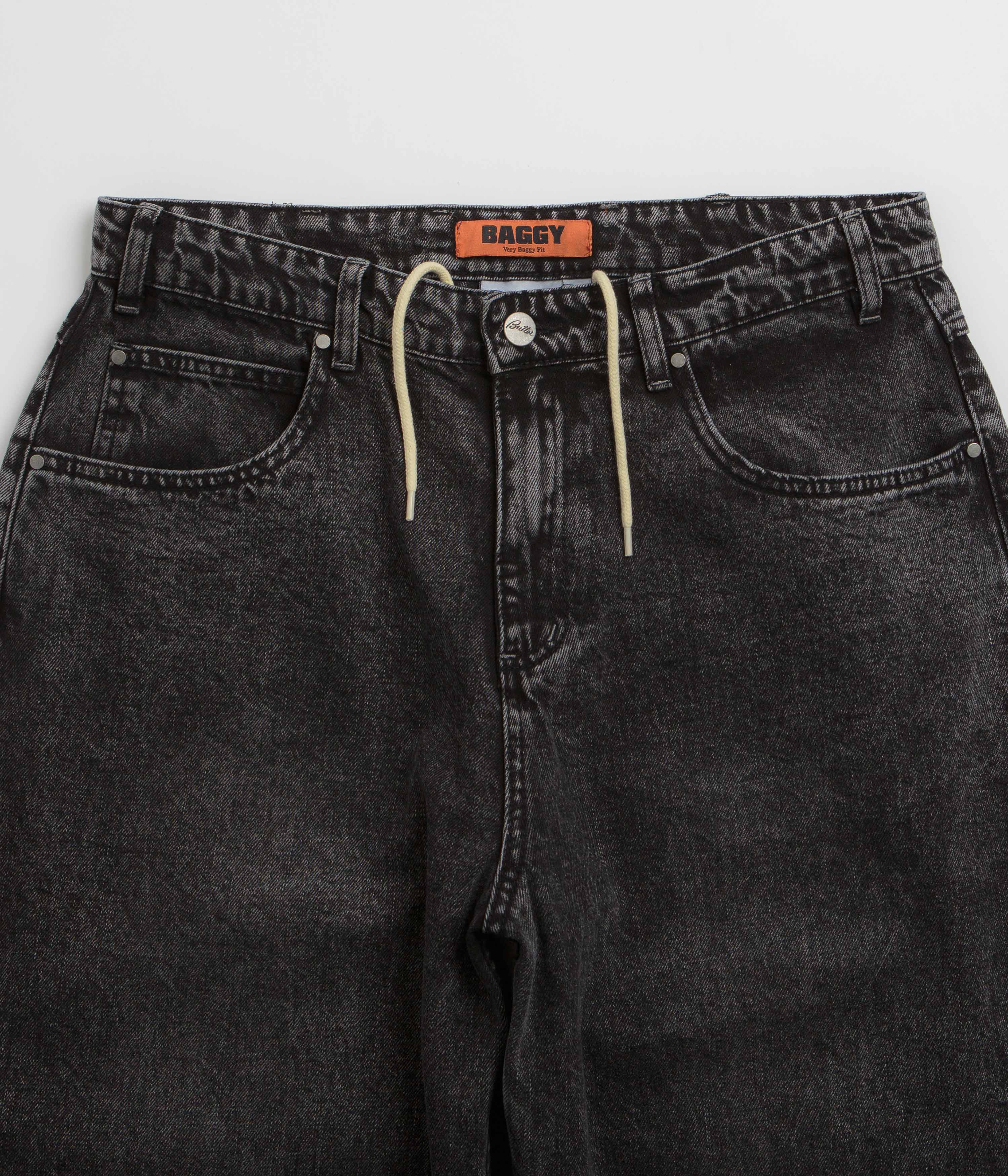 Butter Goods Drummer Baggy Jeans - Streaky Black