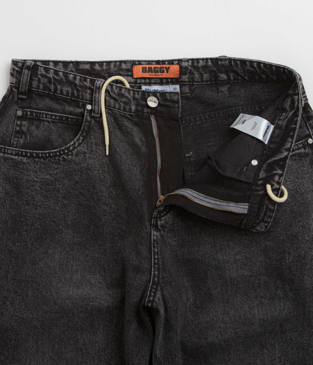 Butter Goods Drummer Baggy Jeans - Streaky Black
