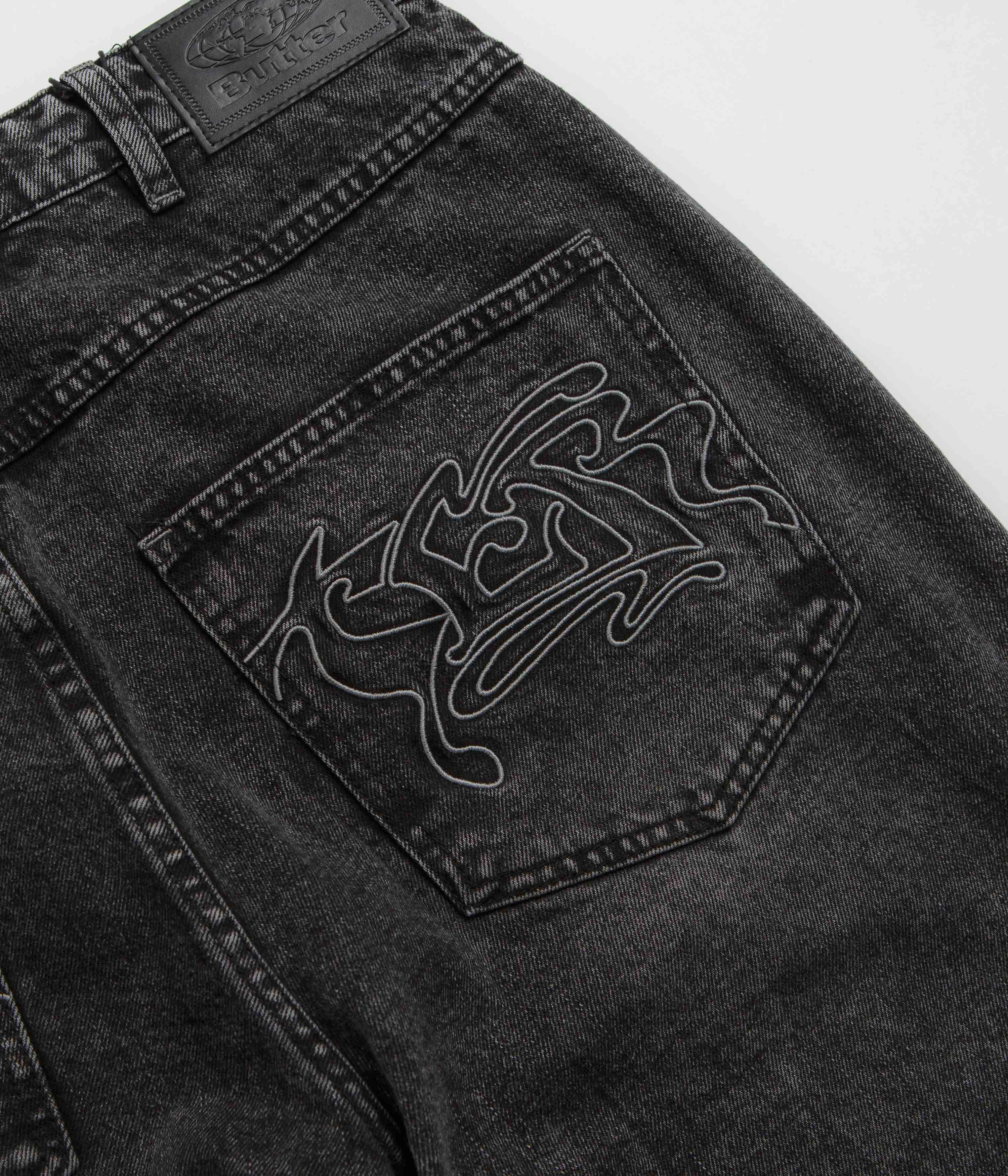 Butter Goods Drummer Baggy Jeans - Streaky Black