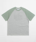 Butter Goods Harvest Raglan T-Shirt - Mint / Heather