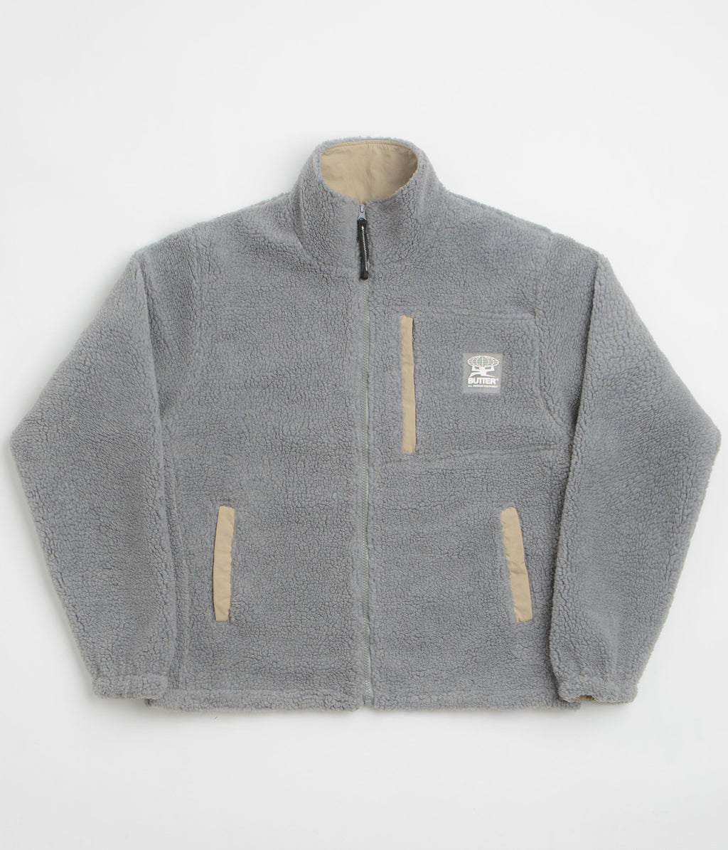 Butter Goods Terrain Highpile Jacket - Grey