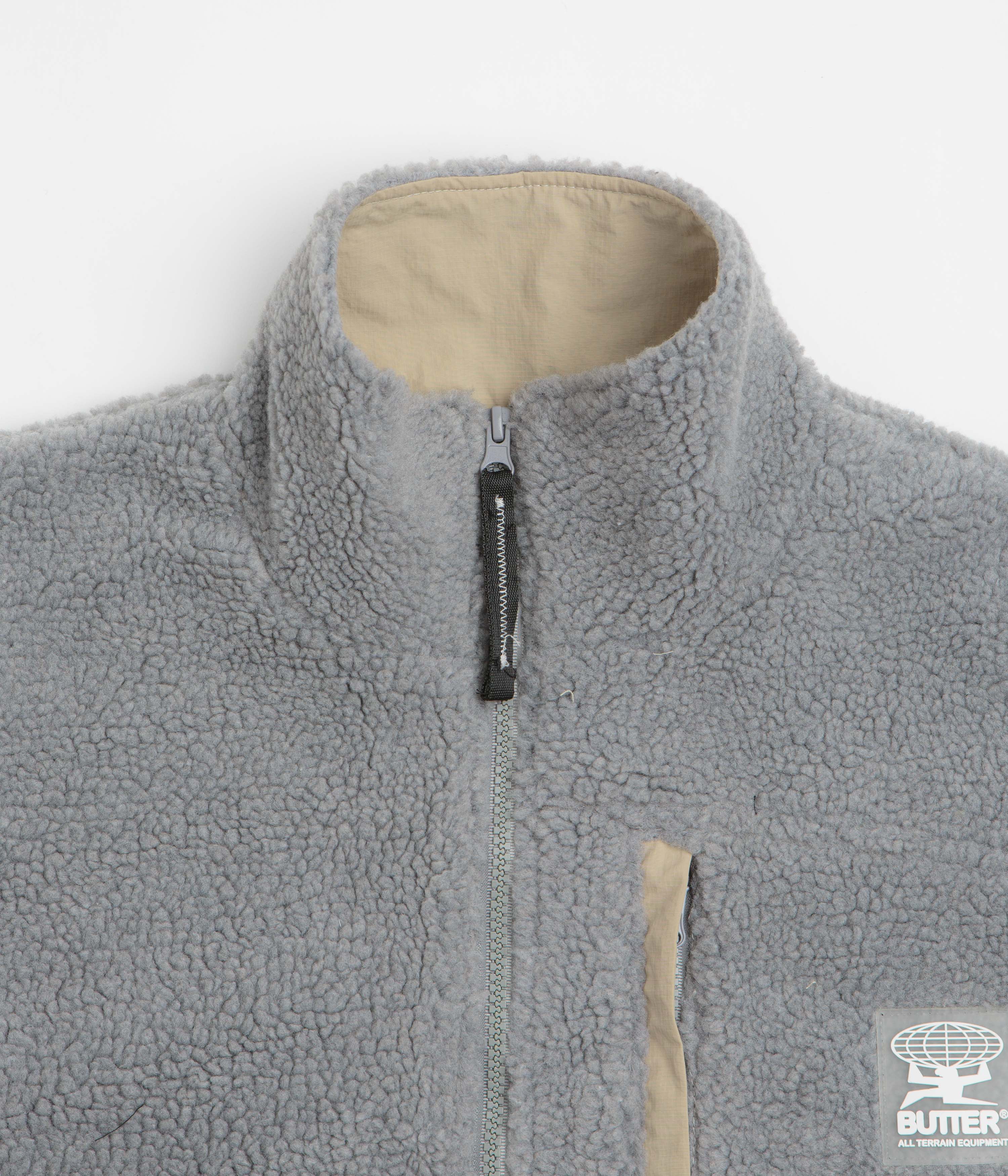 Butter Goods Terrain Highpile Jacket - Grey