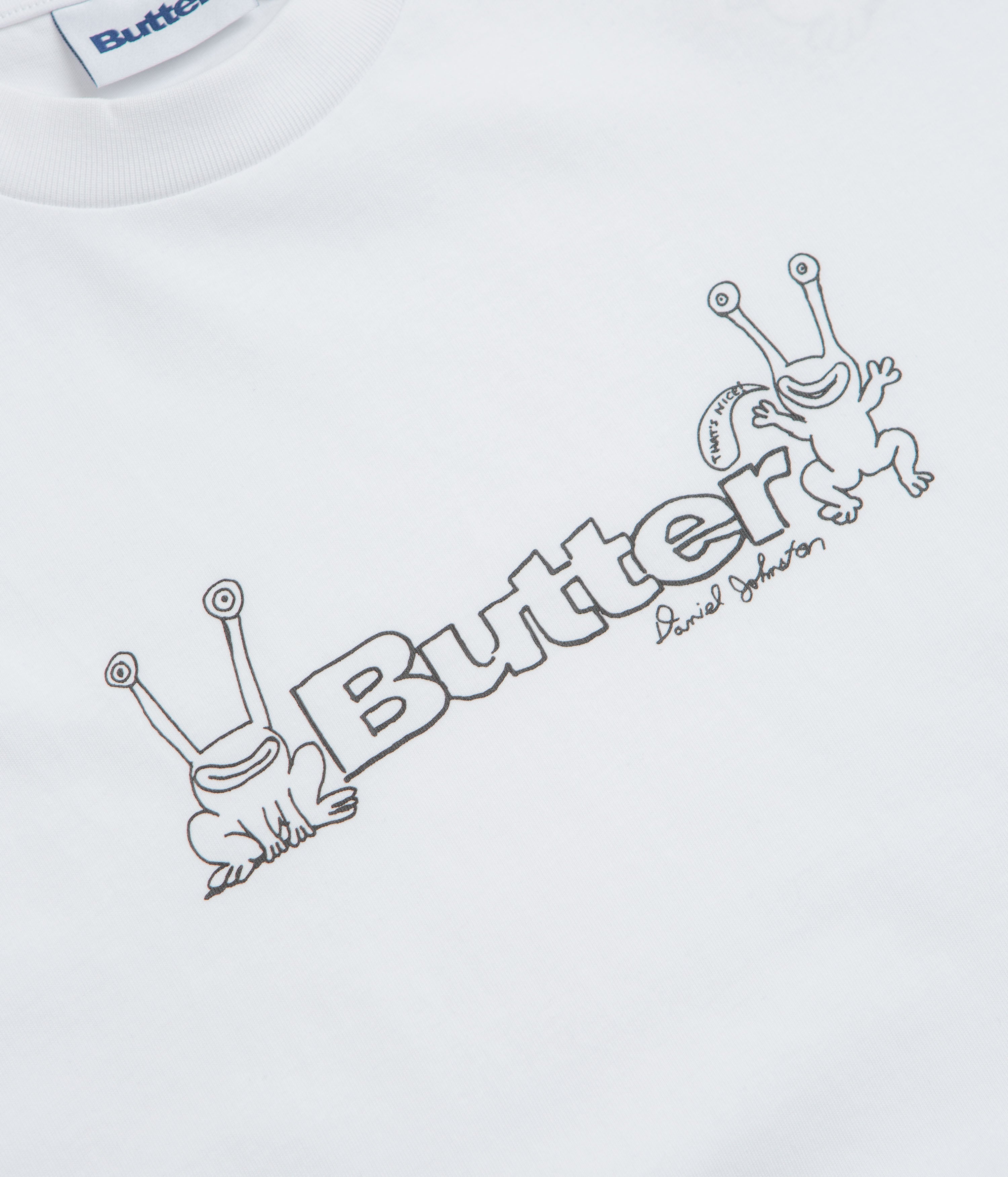 Butter Goods x Daniel Johnston Frog Logo T-Shirt - White