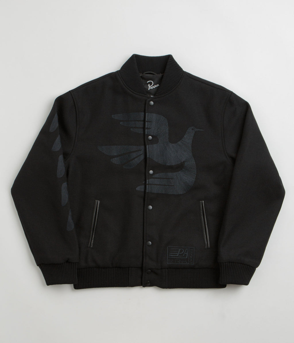 by Parra Not Movie Quality Varsity Jacket - Black