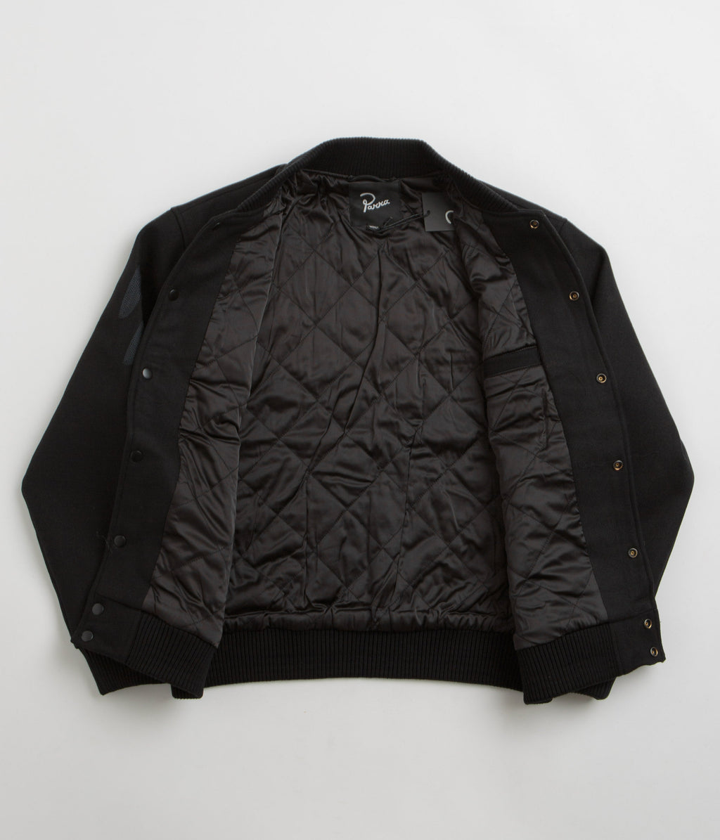 by Parra Not Movie Quality Varsity Jacket - Black