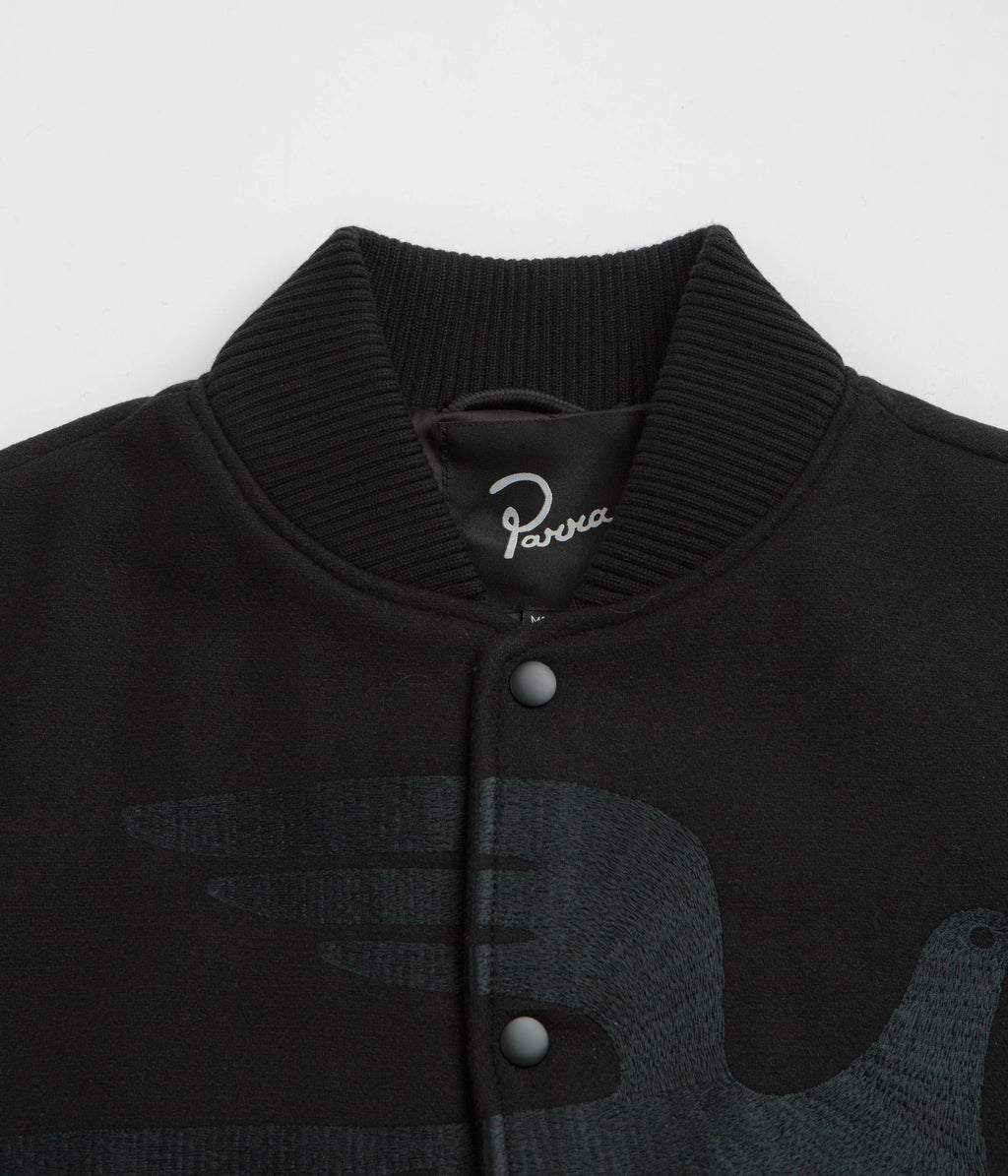 by Parra Not Movie Quality Varsity Jacket - Black