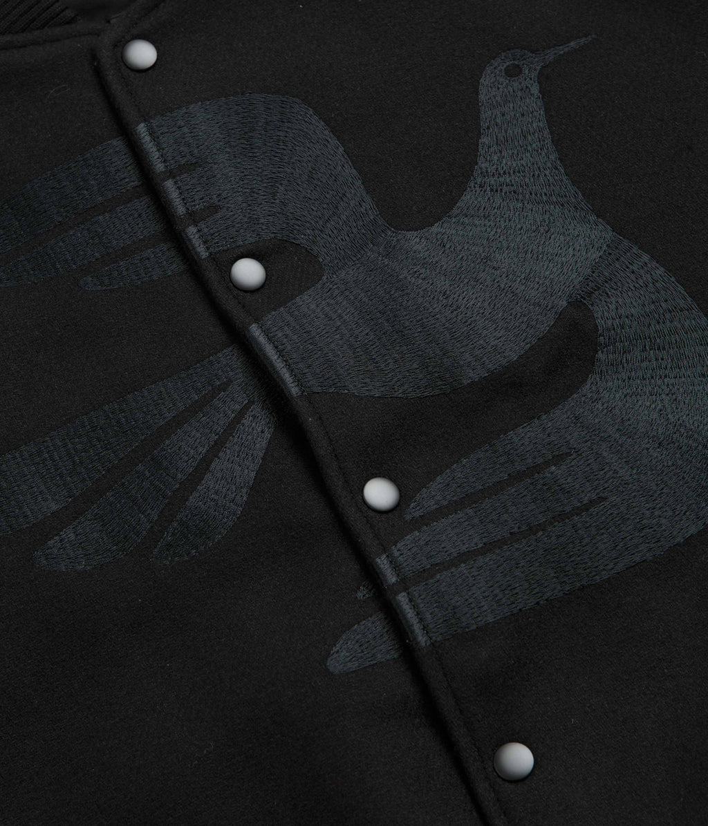 by Parra Not Movie Quality Varsity Jacket - Black